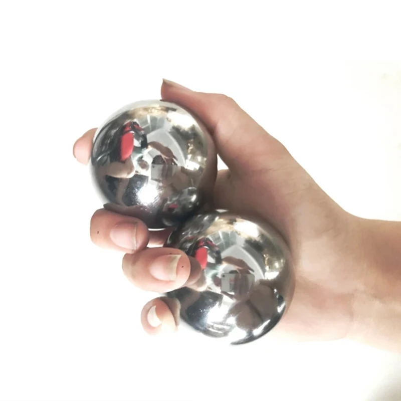 2pcs/lot Hand Exercise Balls 45mm 50mm 55mm 60mm 63.5mm 65mm 70mm 75mm Hand Treatment Massage Steel Balls