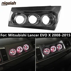 Carbon Fiber Co-pilot Dashboard Cover For Mitsubishi Lancer Evolution EVO X 400R M7 2008-2015 Gauge Pod Cover Car Interior Trim