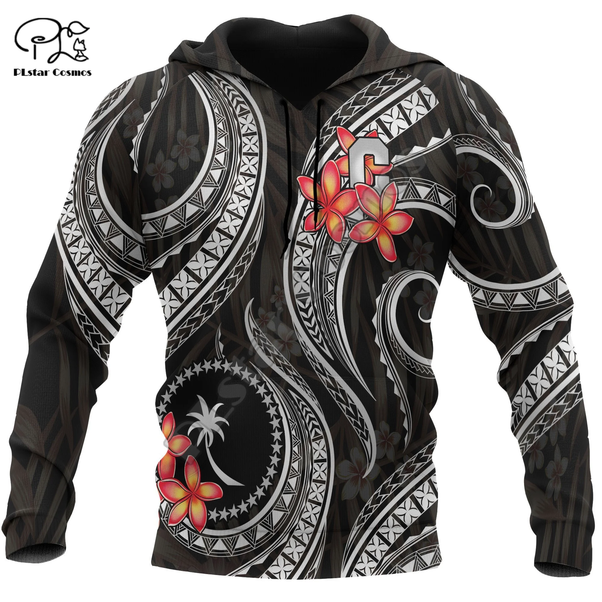 

NewFashion Polynesian Chuuk Country Flag Tribal Culture Retro Tattoo Tracksuit Men/Women 3DPrint Streetwear Pullover Hoodies B12