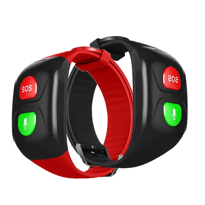 Go! Elderly SOS Smart Bracelet Smart Watch Bluetooth GPS Information Push Heart Rate Sleep Monitoring Anti-Lost Wristwatch