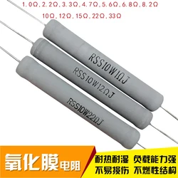 2 teile/los Dänemark Jantzen Widerstand 1Ω ~ 47Ω MOX 10W 5% nicht-induktive metall oxidschicht frequenz teiler widerstand Freies verschiffen