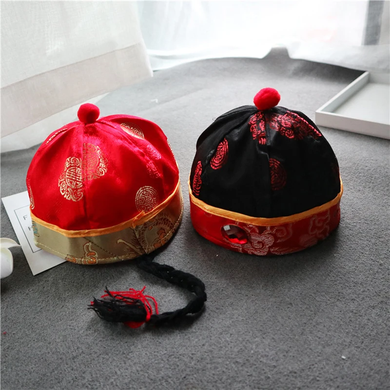 Cute Baby Infant Boy Girl Emperor Cap Chinese Fashion Hat Newest Summer Newborn Baby Girl Boy Sun Caps DS19