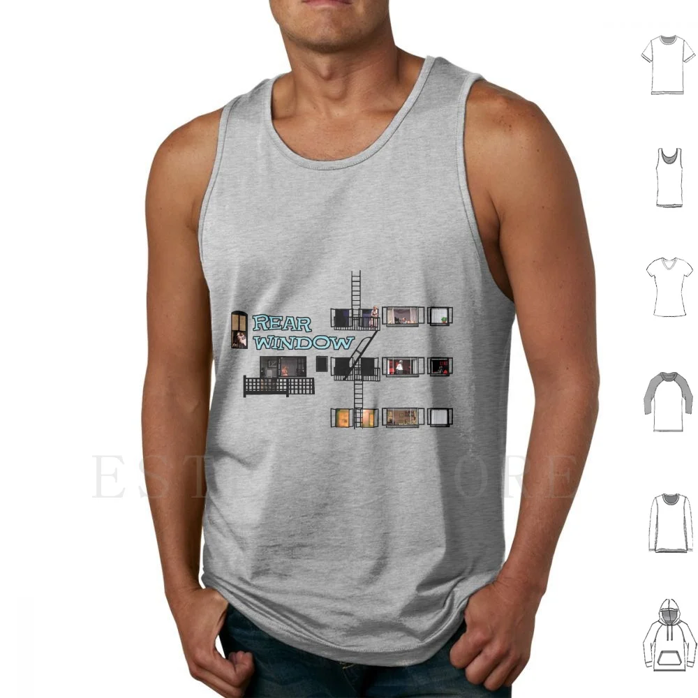 Rear Window Tank Tops Vest Sleeveless Rear Window Hitchcock Alfred Hitchcock Murder The Birds Birds Dial M For Murder