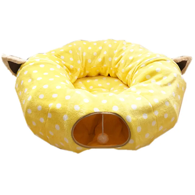 

Foldable Cat Tunnel Passage Nest Bed Environmental Friendly Pet Toys