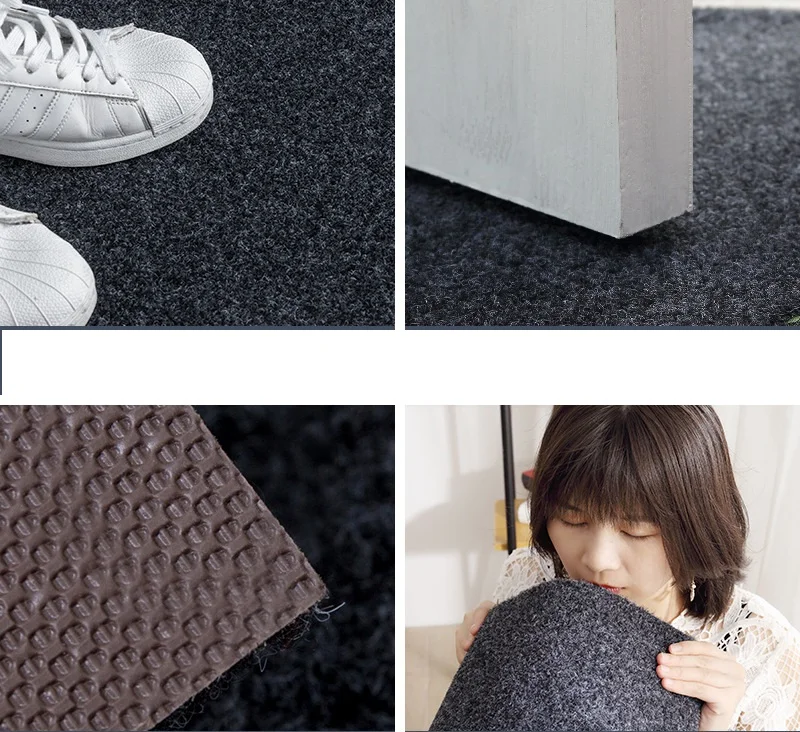 Simple Dirt-resistant Indoor Doormat Scrape Wear Resistant Non Slip Door Mat for Front Door Inside Floor Entrance Rug Drop Ship