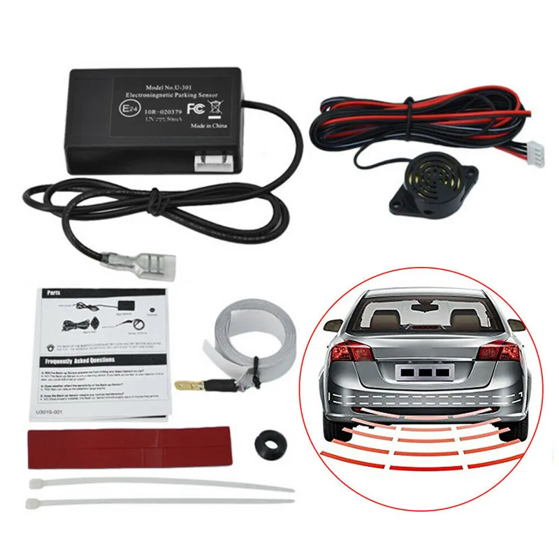 

Car Parking Sensor Car Auto Parking Sensor Reverse Backup Rear Radar Car Parking Detector System Kit Sound Alert Alarm Indicator