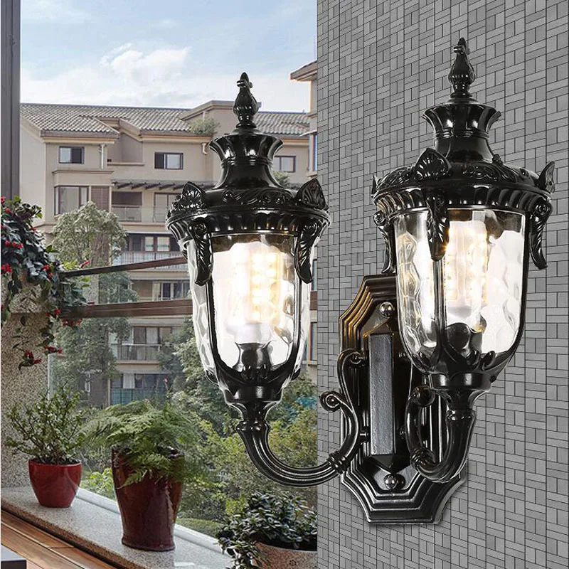 Imagem -06 - Outdoor Waterproof Double Head Wall Lamp European Retro Villa Landscape Garden Lamp Fence