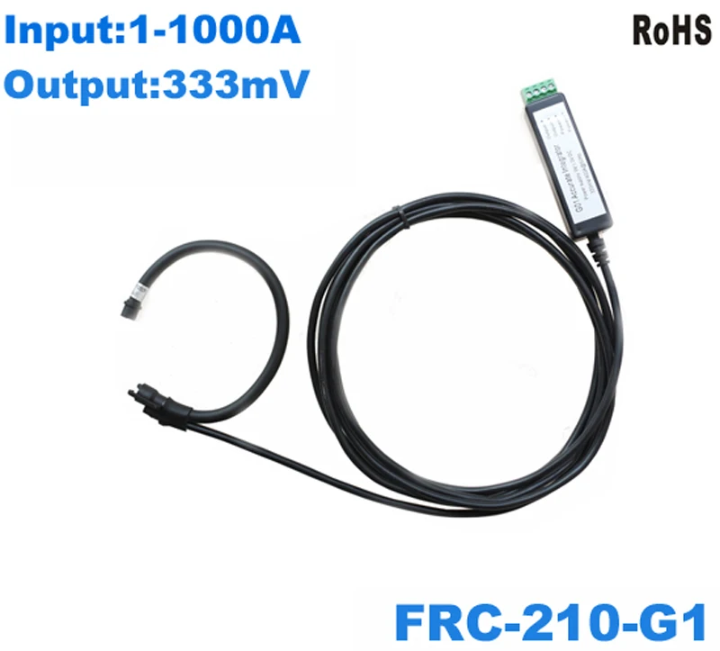 

air core coil FRC-210-G1 Input : 1~1000A Output : 1V Mini rogowski transformer coil rogowski current sensor