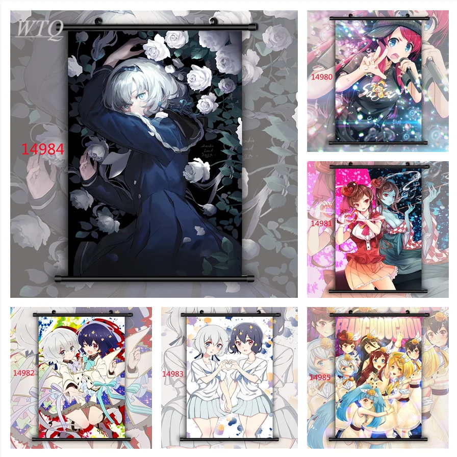 Anime Posters Zombie Land Saga Yamada Tae Minamoto Sakura Canvas Painting Wall Poster Wall Art Home Decor Wall Decor Posters