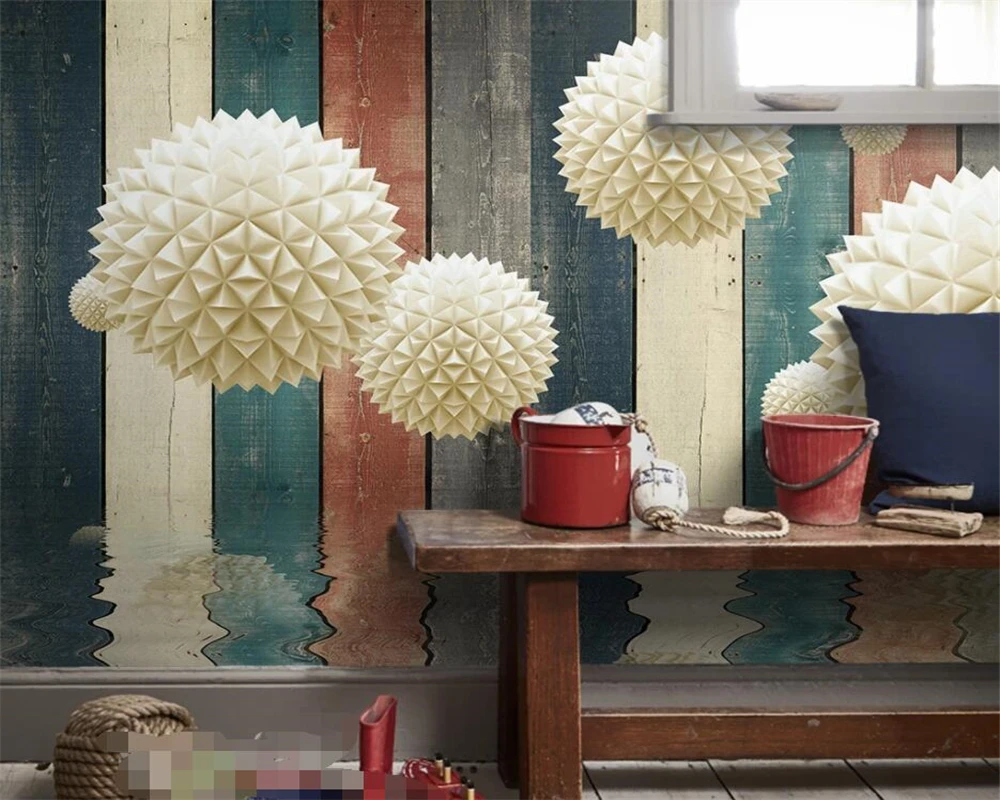 Customized Size Mural Modern Architecture Space Extension Geometric Sphere Decorative Painting Stereoscopic Pattern Murals