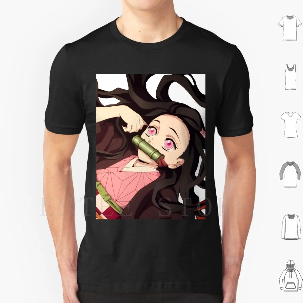 

Футболка Demon, Kimetsu No Yaiba-Nezuko 1, мужская хлопковая футболка 6xl, аниме Demon Kimetsu No Yaiba Nezuko