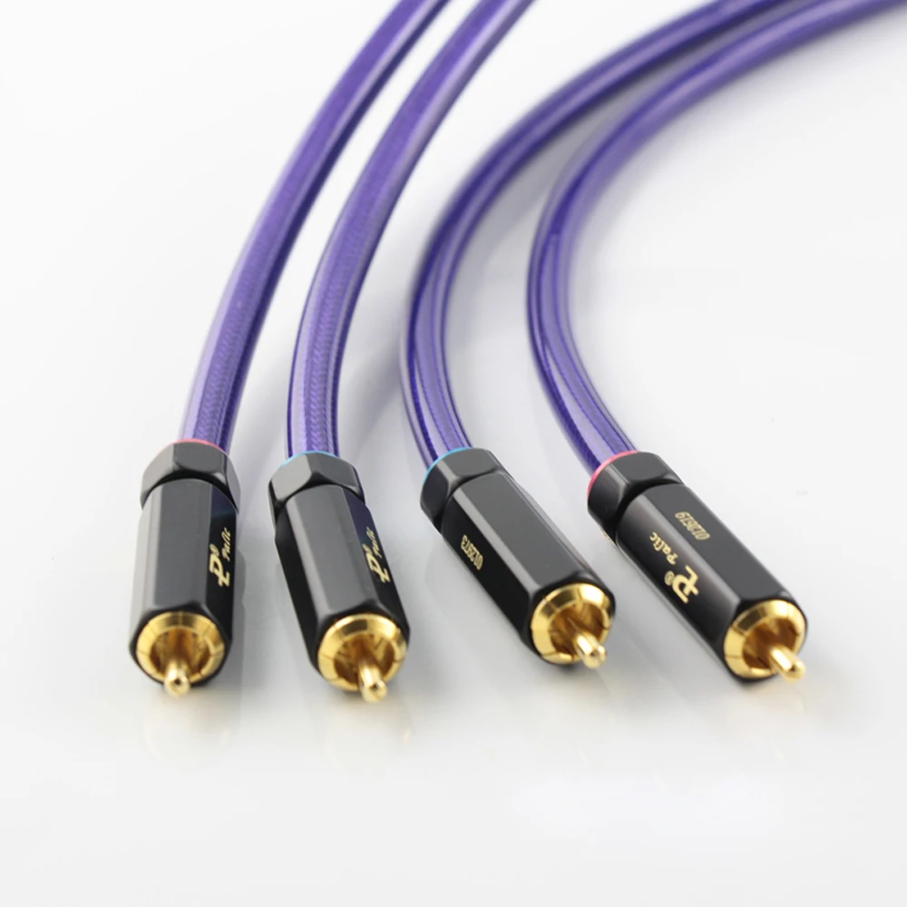 

High Quality Audiocrast HI-End Silver Plated RCA Cable Hi-end CD Amplifier Interconnect 2RCA to 2RCA Male Audio Cable