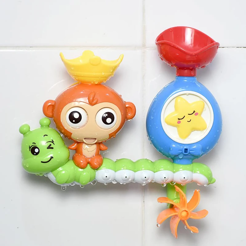 QWZ-Jouet de bain classique de singe de dessin animé pour bébé, arroseur d'animal, natation, cadeau pour enfant