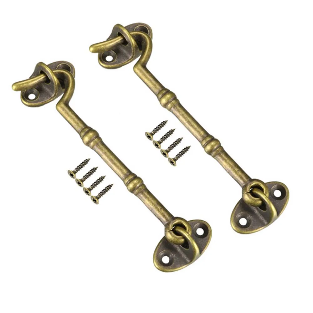 11/15/23cm Antique Bronze Wind Brace Cabin Hook For Window Cabinet Door Window Stay Catch Eye Bolt Hasp