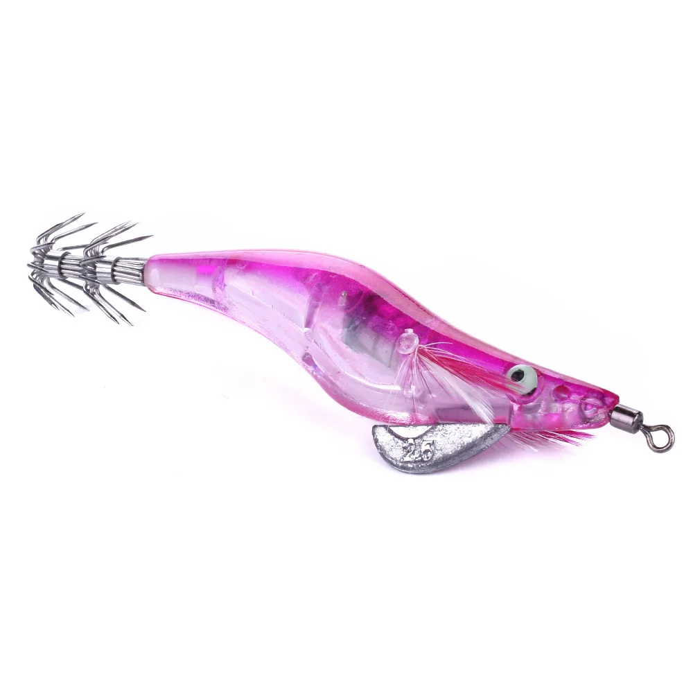 30PCS 10.5CM12G Electronic shrimp fishing lures Artificial plastic hard baits Pesca fishin Cuttlefish Lure Bait Sg tackles Lead