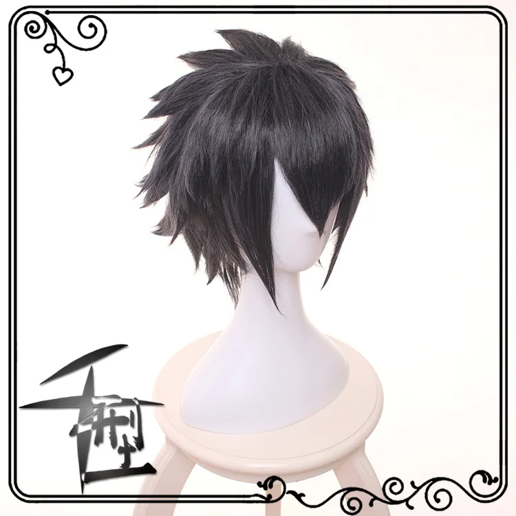 Noctis lucis caelum cosplay peruca final fantasia xv traje ff15 xv cosplay perucas trajes de halloween cabelo para homens + peruca boné