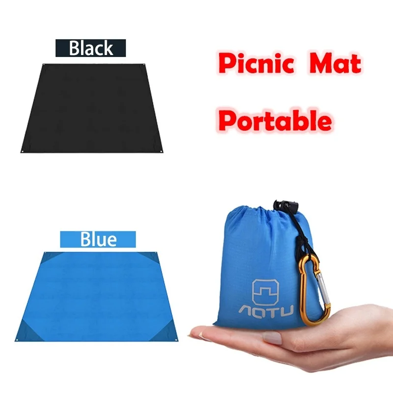 

Outdoor Portable Pocket Picnic Mat Oxford Cloth Camping Rug Moistureproof Waterproof Picnic Folding Travel Beach Mat