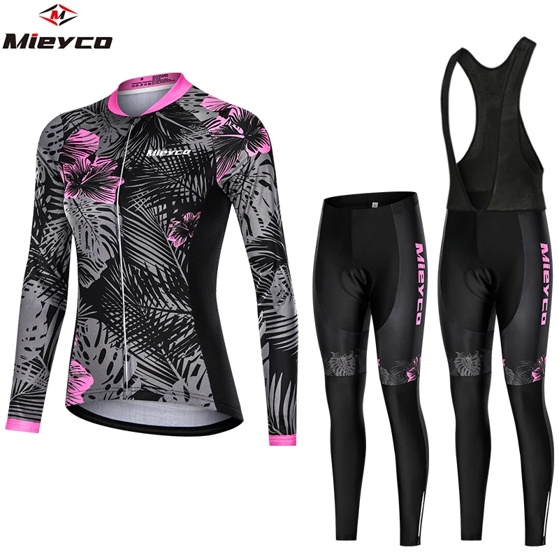 Mieyco-conjunto de ciclista feminino, roupa de ciclista para mountain bike, mtb, calças, macacão, roupa de ciclista