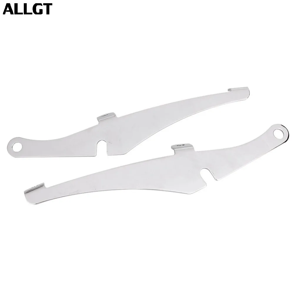 

ALLGT 4Pcs 41mm Chrome Windshield Windscreen Clamps Fits Dyna Sportster XL 883 1200