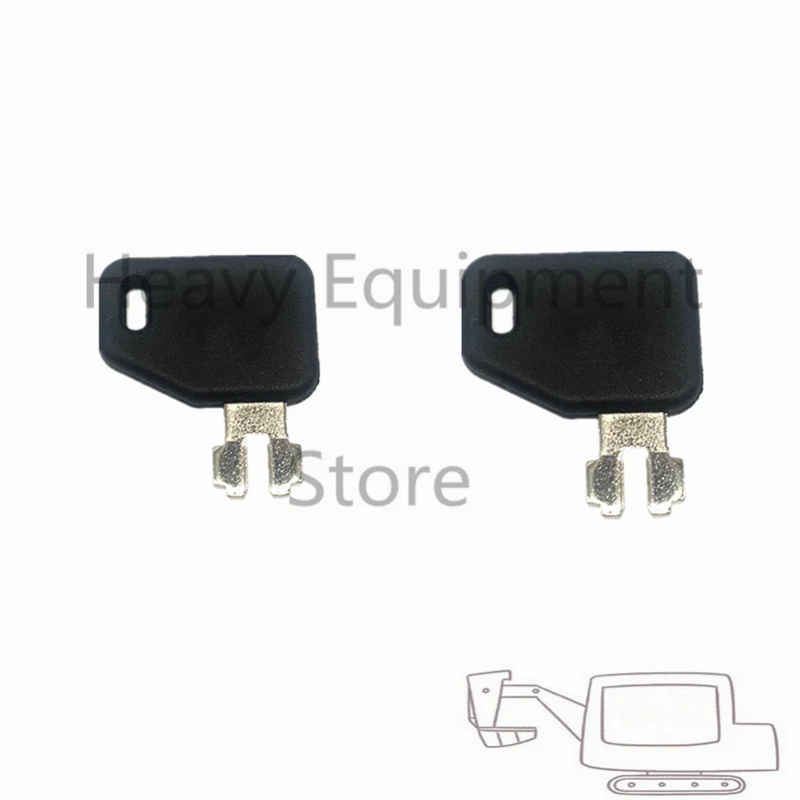 

2 Pcs Distribution Battery Box Key For Volvo Excavator Digger Loader Bulldozer 186304