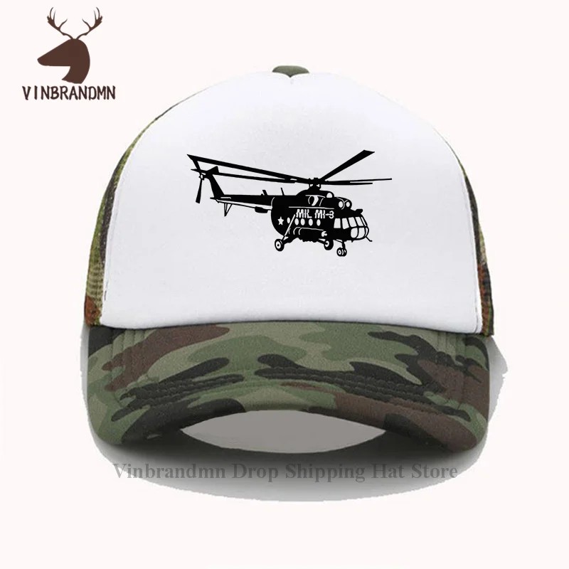 Mil Mi-8 Helicopter Baseball cap Russian Soviet Airwolf Armed Force Gunship summer Fishing hat for men women Stylish Fashion hat