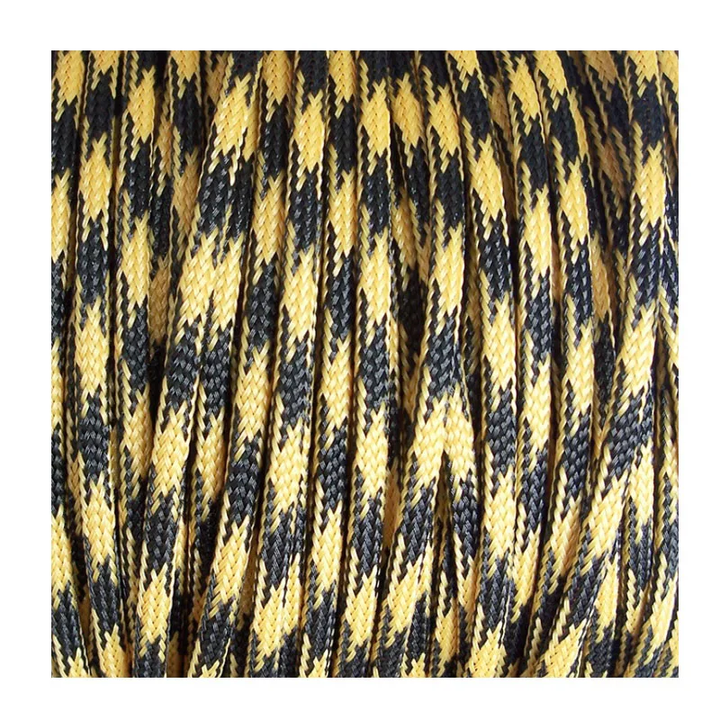 1-5M 3-16mm Black-yellow Cable Sleeves Snakeskin Mesh Wire Protect Nylon Tight PET Expandable Insulation Sheathing Braided Pipe