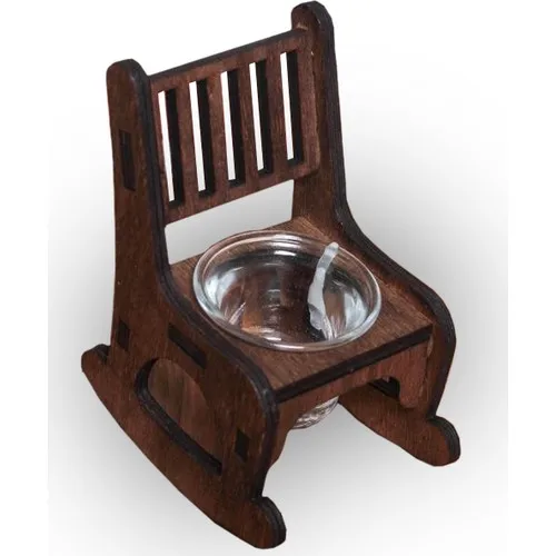 Folk Bookstore Lora Rocking Chair Glass Candle holder