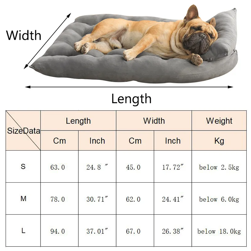 Multifunktionales Französisches Bulldoggen-Haustiersofa-Bett für kleine und mittelgroße Hunde, Katzen, Mops, weiche Welpenmatte, Haustierzubehör. – Detail 1