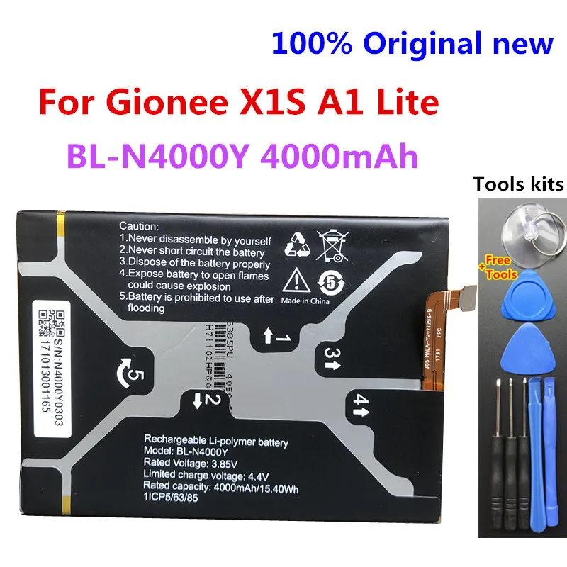 

New Original High Quality BL-N4000Y 4000mAh Battery for Gionee X1S A1 Lite Cell Phone