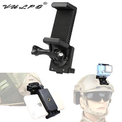 Vulpo taktisches helm zubehör nvg mount base connecter adapter feste halterung für alle größen von handys