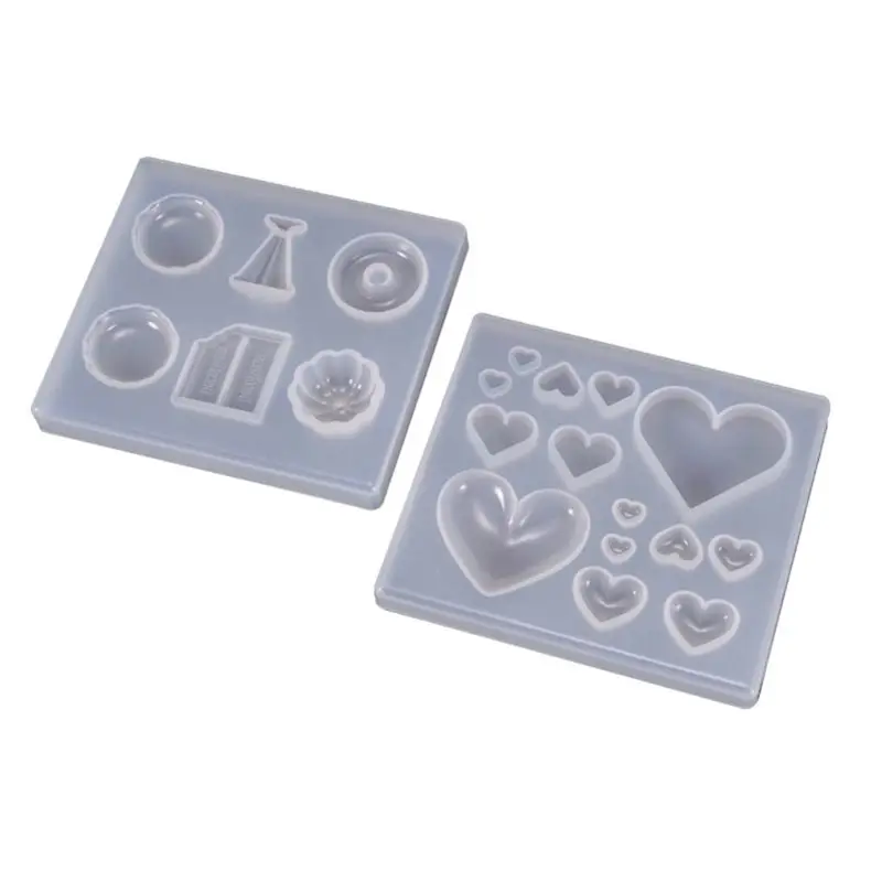 

UV Resin Crafts Making DIY Crystal Epoxy Mold Candy Heart-shaped Patch Decoration Silicone Molds