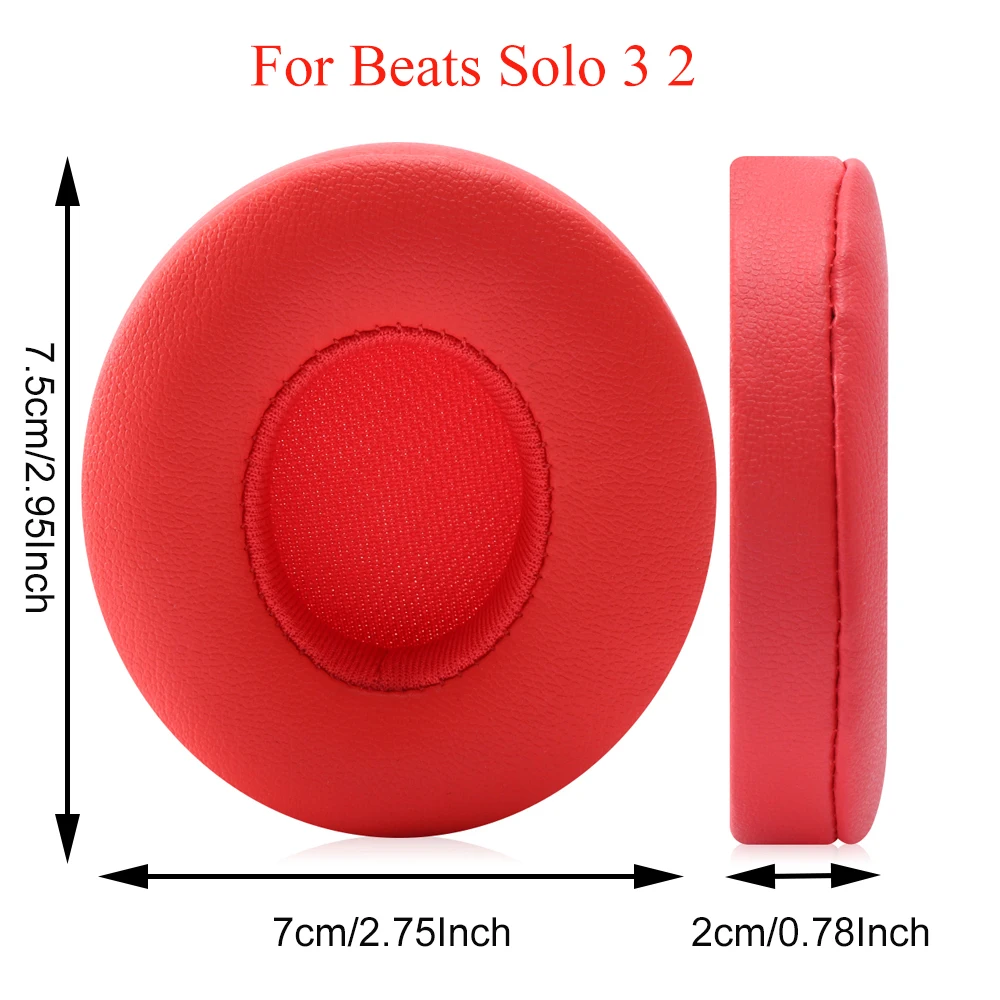 เปลี่ยนฟองน้ำนุ่มโฟมแผ่นรองหูฟังสำหรับหูฟัง Beats Studio 2 3สำหรับ Beats Solo 3 2ไร้สายหูฟังบลูทูธ
