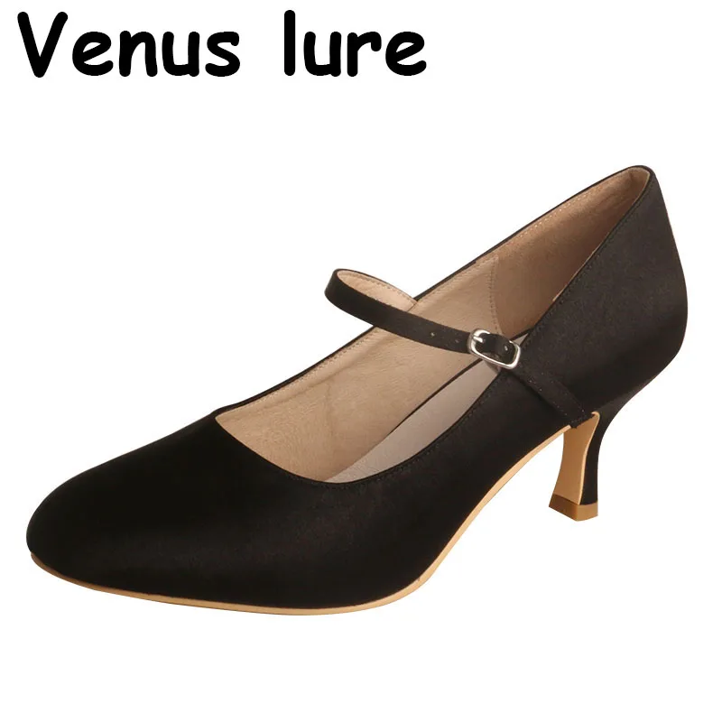 

Wedopus Medium Heels Shoes for Women Black Color Women Dress Shoes Pumps