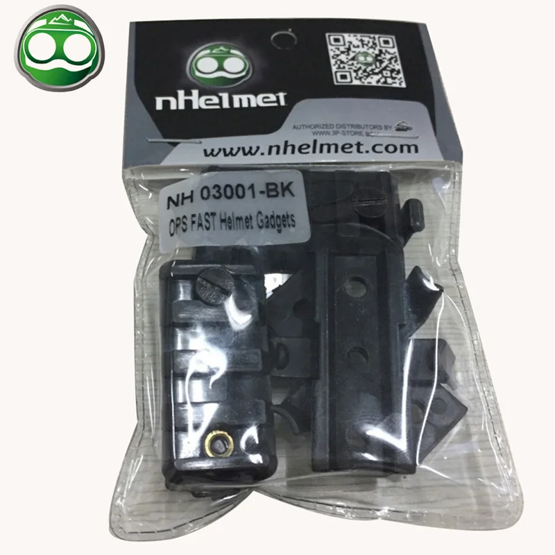 nHelmet Tactical Plastic Mount Adapter Set for OPS FAST Helmet Gadgets Airsoft Rail Picatinny Accessories NH03001