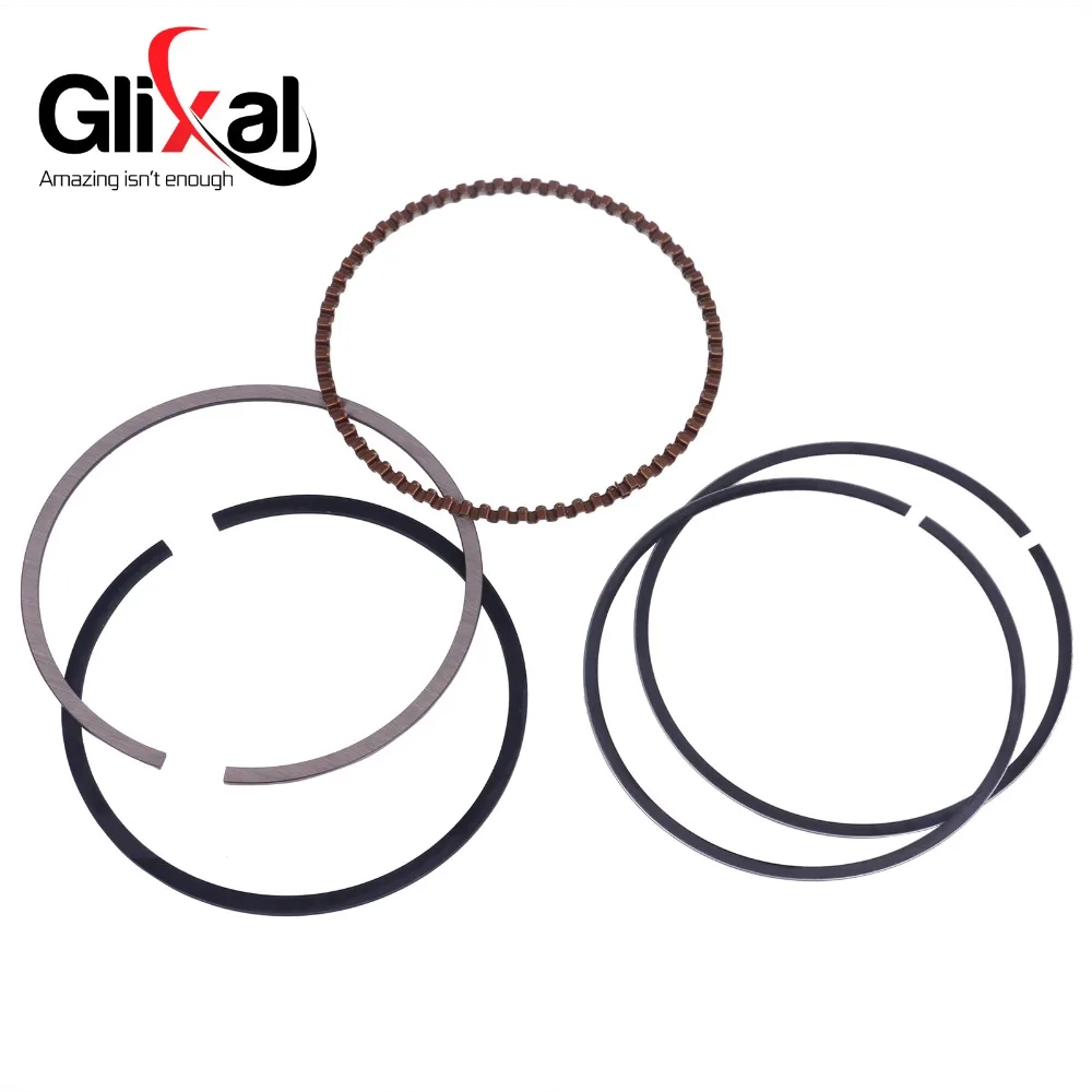 Glixal 157QMJ 160cc GY6 skuter 58.5mm zestaw pierścieni tłokowych Banzer Romet Barton Znen pokoju SUNL ABM VENTA STELS motorower ATV gokart