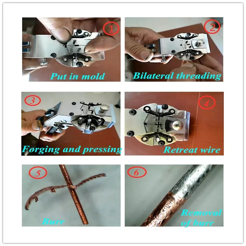 SZ-2T 0.7 - 4.6mm Powerful Cold Welding Machine Used To Connect Metal Wires By Pressure At Normal Temperature Copper Welder