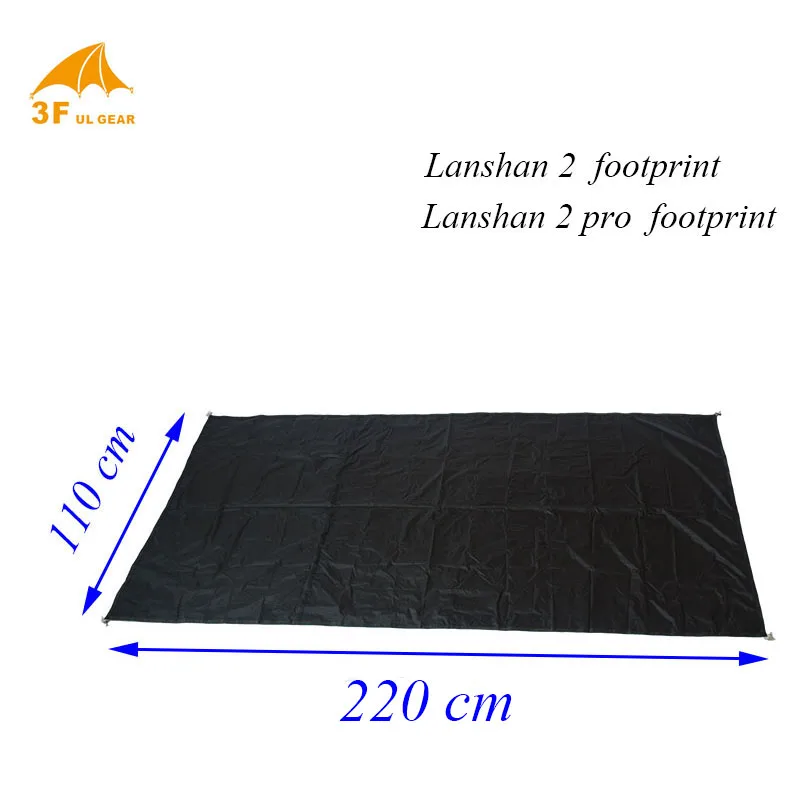 3F UL Gear LANSHAN 2 / 2 Pro Original Silnylon Footprint 220*110 cm High Quality Groundsheet