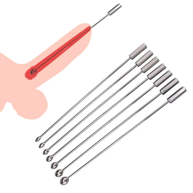 

Stainless Steel Urethral Toys Penis Sound Rods Urethral Plug Urethra Dilator Stimulator Catheter Gay Men's Masturbation Sex Shop