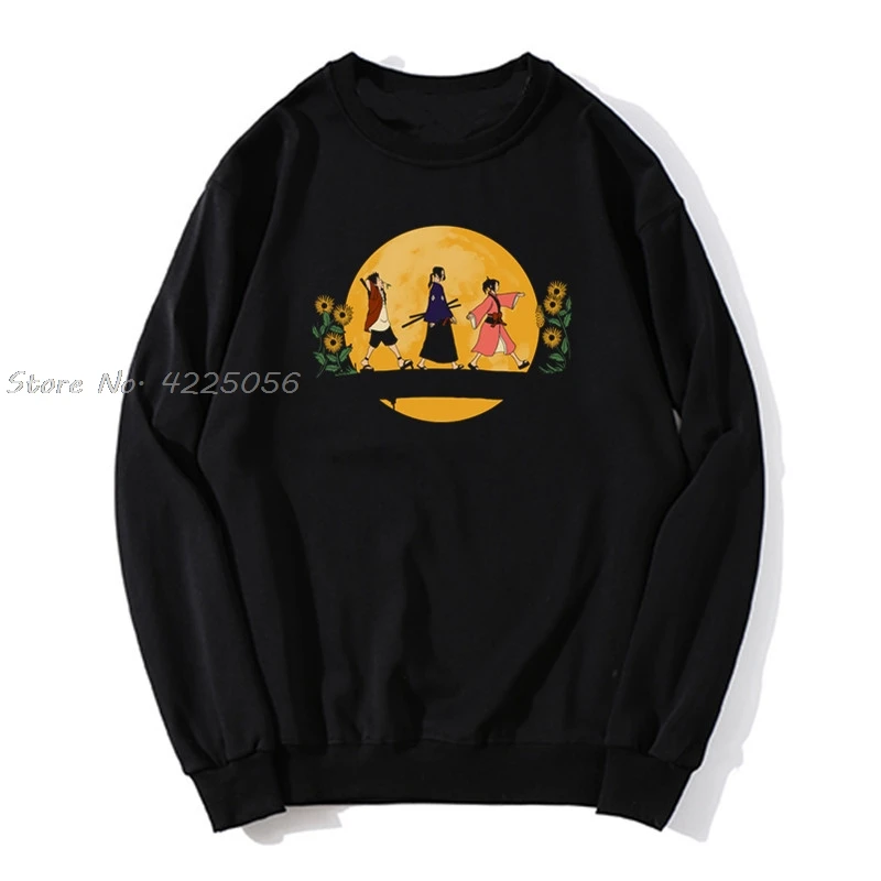 Kawaii Moon Samurai Champloo Mugen Fuu Hoodie Anime Spring Autumn Men Pullover Sweatshirts Harajuku Streetwear