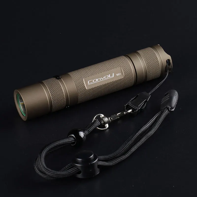 Convoy Torch Flashlight S2 Plus SST20 Led Lanterna 18650 Flash Light Camping Hiking Lighting Desert Tan Linterna Work Latarka