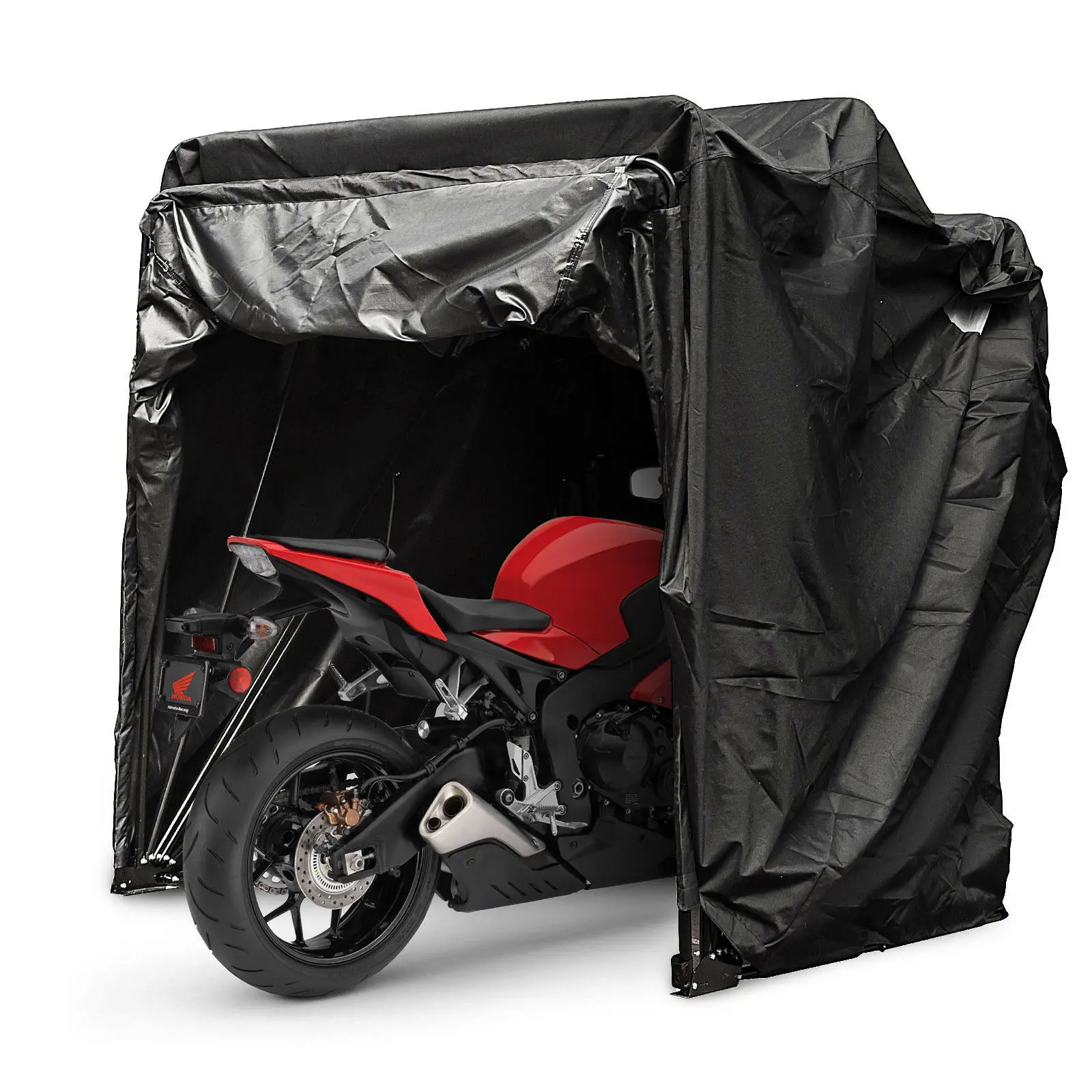 VEVOR Heavy Duty Large Motorcycle Shelter Shed Cover Storage Tent Secure Safe Superior