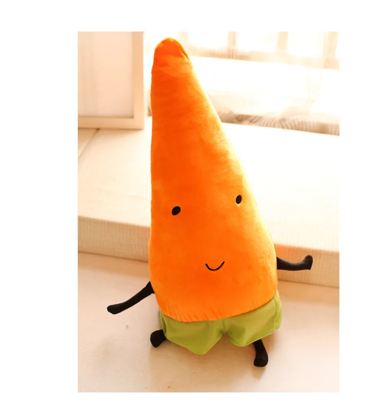 60cm Cute Lovely  Personalized creative vegetable plush doll toys pillows cushions sofa pillows birthday gifts Pumpkin corn doll