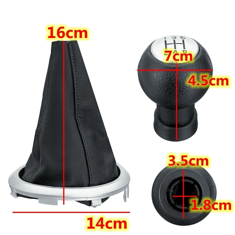 5 Speed Car Gear Shift Knob Lever Dust Cover for Suzuki Swift SX4 ALTO