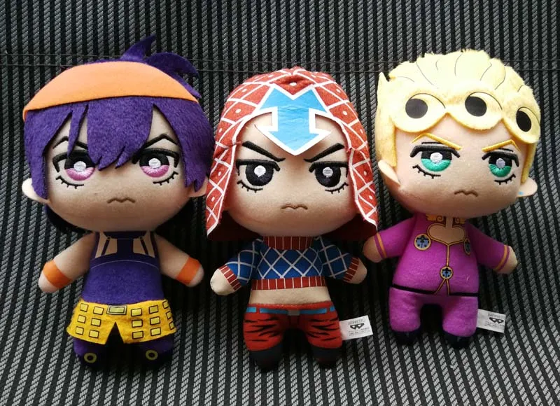 

JoJoss Bizarre Adventure Golden Wind Plush Giorno Narancia Mista stuffed plush toy doll