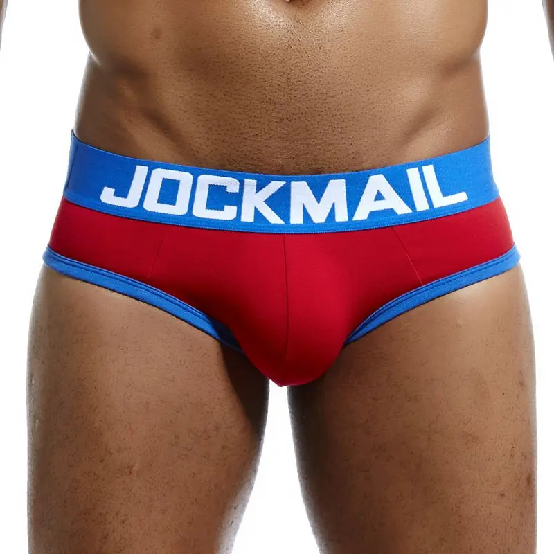 JOCKMAIL Brand Sexy Men Underwear Backless Buttocks cuecas open back calzoncillos hombre slip Gay Underwear male panties