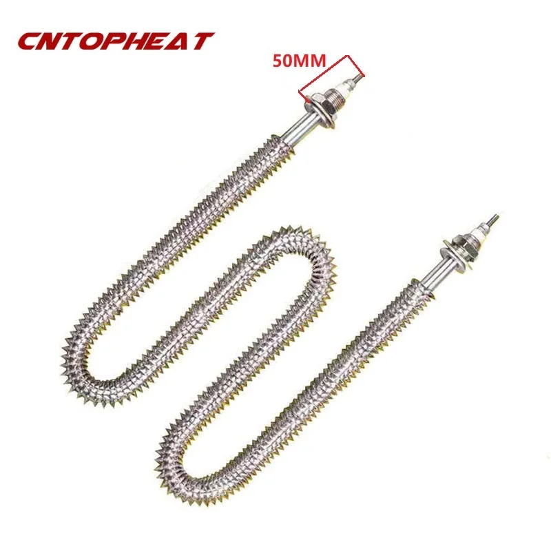 220 فولت/380 فولت الزعانف عنصر التدفئة M18 أنبوبي الهواء زعنفة سخان للفرن/تحميل البنك 1kw/1.5kw/2kw/2.5kw/3kw