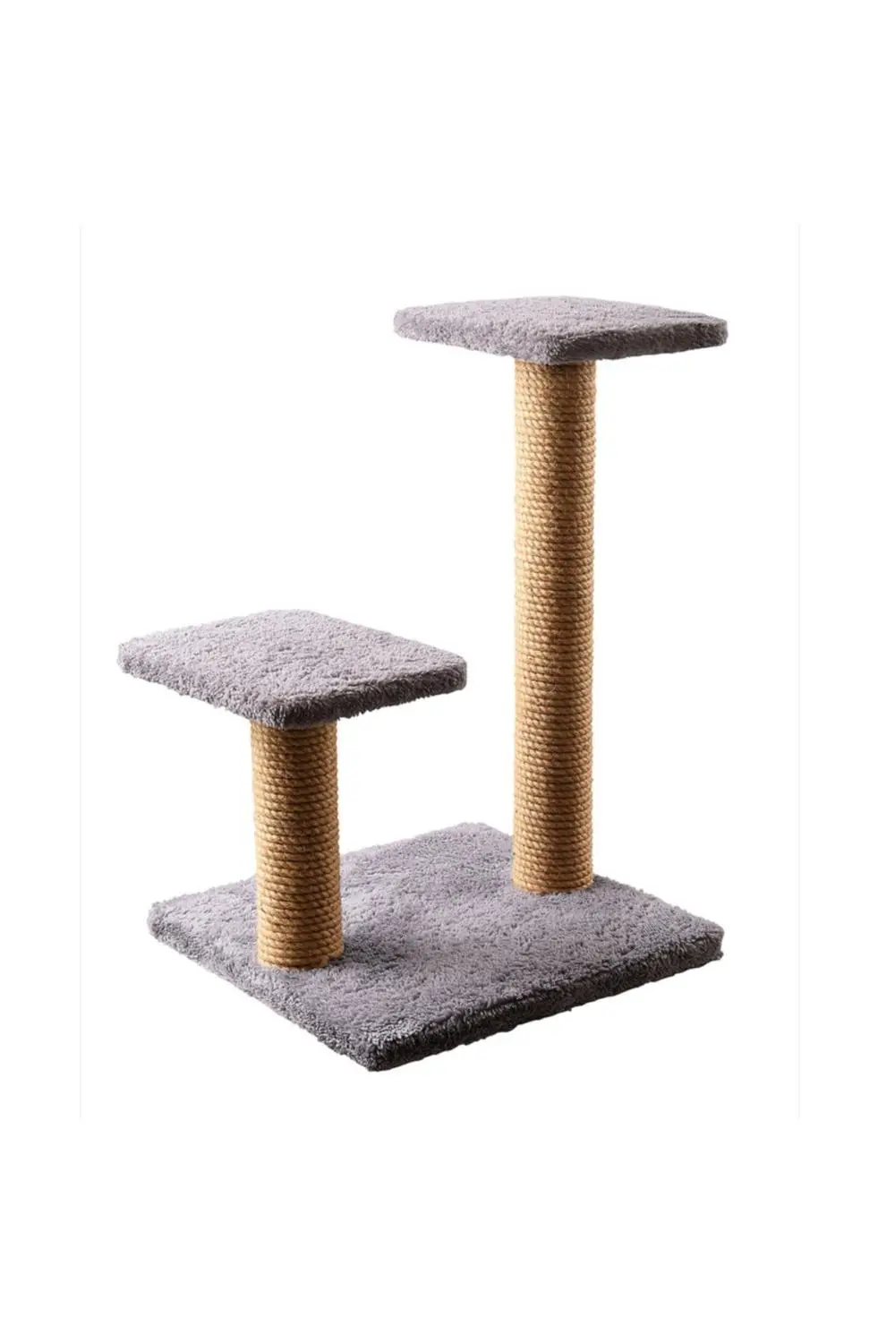 Petsi Schritt Katze Kratzen Post Anthrazit Holz Material 100% Natürliche Hanf Seil Gesunde Pet Shop