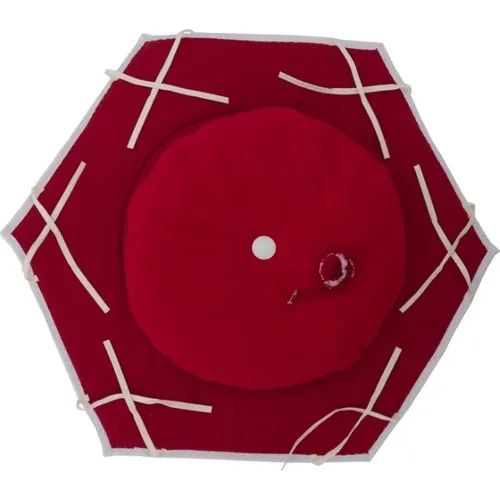 Akat Cosy Red Hexagonal Bed