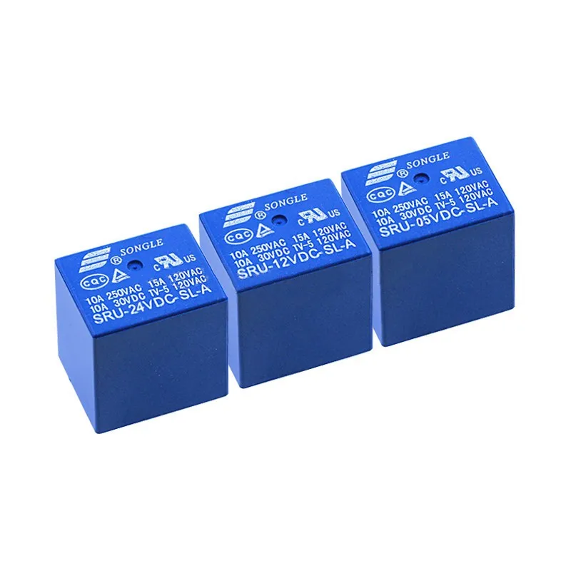 5PCS/Lot Relay SRU-05VDC-SL-C SRU-12VDC-SL-C SRU-24VDC-SL-C SRU-05VDC-SL-A SRU-12VDC-SL-A SRU-024VDC-SL-A T70 15A 5PIN