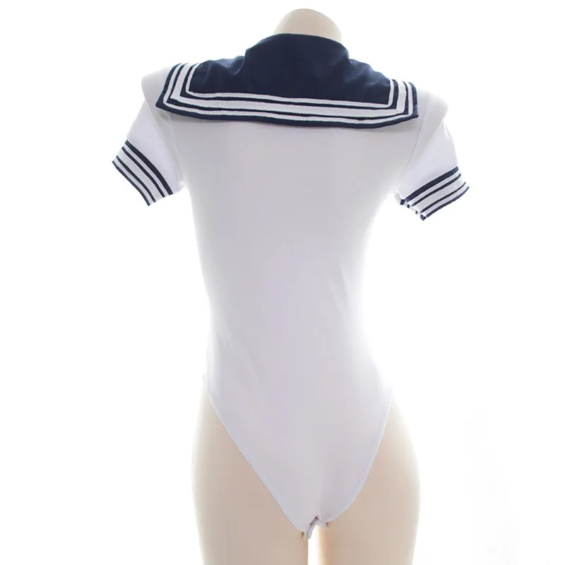 Anilv japanische Schülers chule Schwimm klasse einteilige Badeanzug Frauen Anime Bodysuit Top Seemann Uniform Cosplay Kostüme